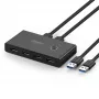 Ugreen 30768 USB 3.0 slēdzis 4 portiem, melns