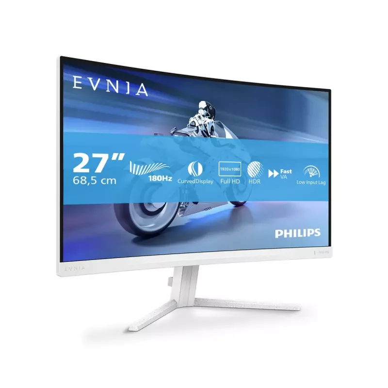 Philips Evnia 5000 27M2C5201L/01 dators monitors 68.6 cm (27 colli) 1920 x 1080 pikseļi Full HD LCD Balts
