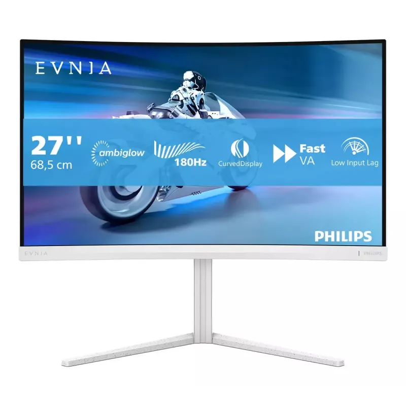 Philips Evnia 5000 27M2C5201L/01 dators monitors 68.6 cm (27 colli) 1920 x 1080 pikseļi Full HD LCD Balts