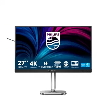 Philips 6000 sērija 27B2U6903/00 27 collu 4K UHD monitors, 3840 x 2160, Thunderbolt 4, antracīts