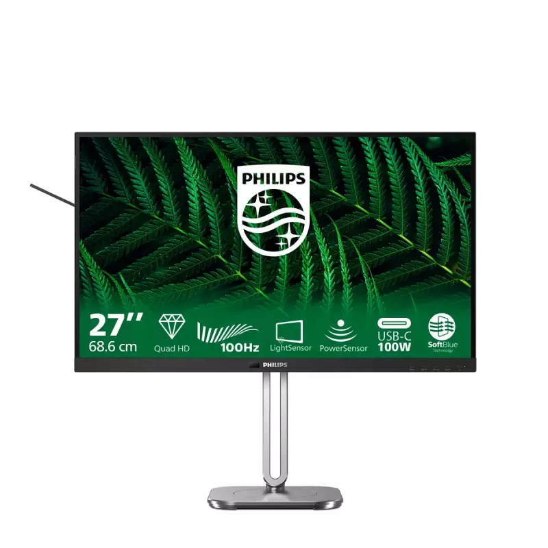 Philips 5000 sērija 27B2G5601/00 datora monitors 68.6 cm (27 collas) 2560 x 1440 pikseļi Quad HD LCD Melns