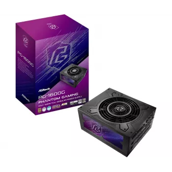 ASROCK Phantom Gaming PG-1600G barošanas bloks 1600W 80+ Gold melns ATX
