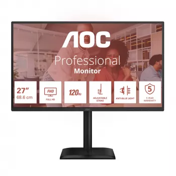 AOC 27E4CV monitors 68.6 cm (27 collas) 1920 x 1080 pikseļi Full HD LED melns