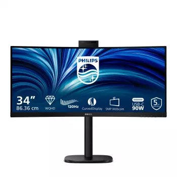 Philips 3000 sērija 34B2U3600CH/00 datora monitors 86.4 cm (34 collas) 3440 x 1440 pikseļi Wide Quad HD LCD Melns