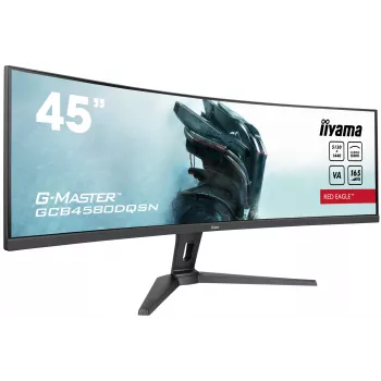 iiyama G-MASTER RED EAGLE CURVED datora monitors 113 cm (44.5 colli) 5120 x 1440 pikseļi Dual QHD LED Melns
