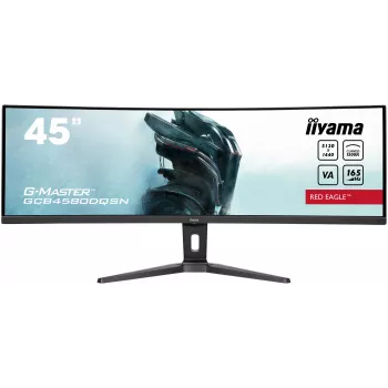 iiyama G-MASTER RED EAGLE CURVED datora monitors 113 cm (44.5 colli) 5120 x 1440 pikseļi Dual QHD LED Melns