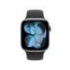 APPLE Watch Series 11 GPS + Cellular 42mm Space Grey Alumīnija Korpusā ar Melnu Sporta Siksniņu M/L