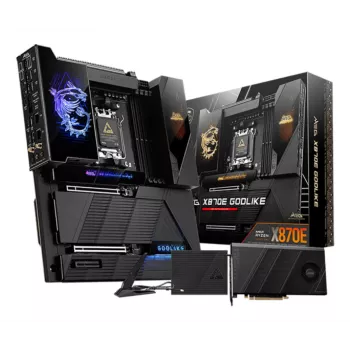 Mātesplate MSI MEG X870E GODLIKE — X870E chipset, AM5 ligzda, E-ATX, DDR5 atbalsts