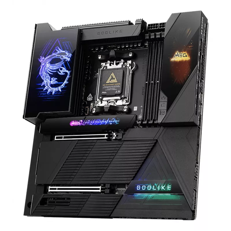 Mātesplate MSI MEG X870E GODLIKE — X870E chipset, AM5 ligzda, E-ATX, DDR5 atbalsts