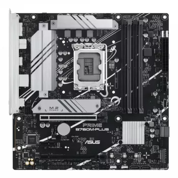 Mātesplate ASUS PRIME B760M-PLUS — Intel B760, LGA 1700, micro-ATX, DDR5, 4 DIMM, 192GB, 2.5Gb LAN, 2x M.2