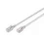 DIGITUS Slim Patch kabelis CAT6A F-FTP 1m Pelēks