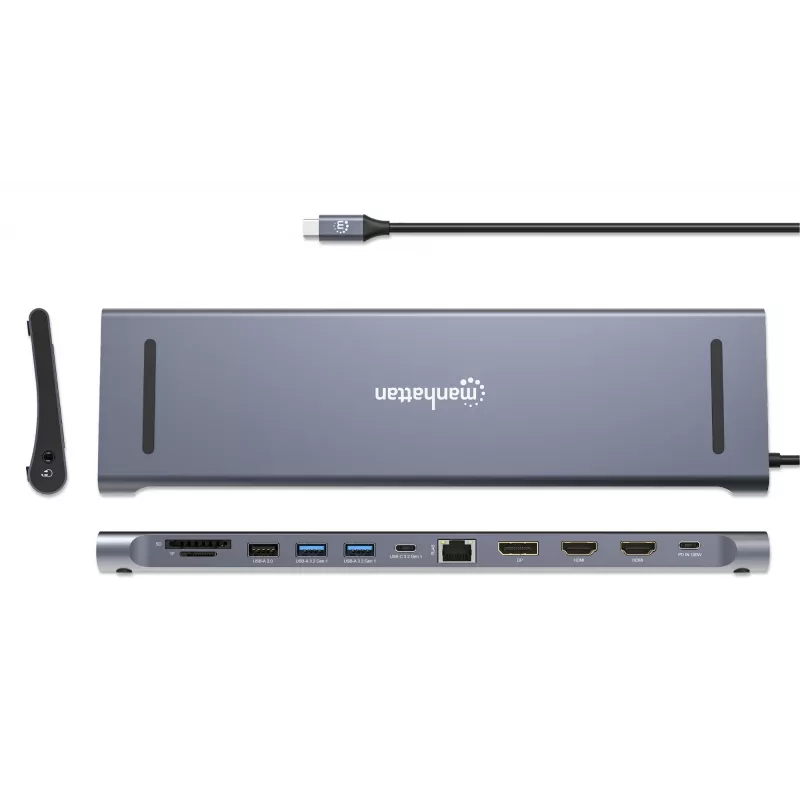 Dock/Hub Manhattan USB-C 10 Porti 4K 60Hz Power Delivery