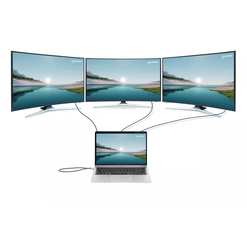Dock/Hub Manhattan USB-C 10 Porti 4K 60Hz Power Delivery
