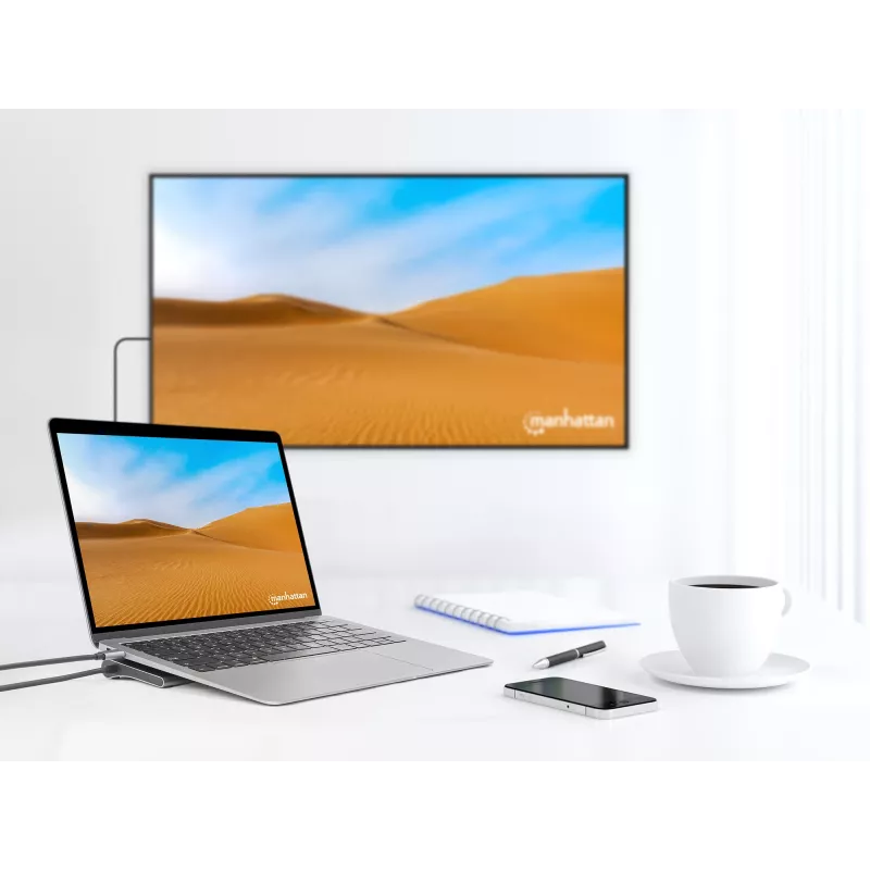 Dock/Hub Manhattan USB-C 10 Porti 4K 60Hz Power Delivery