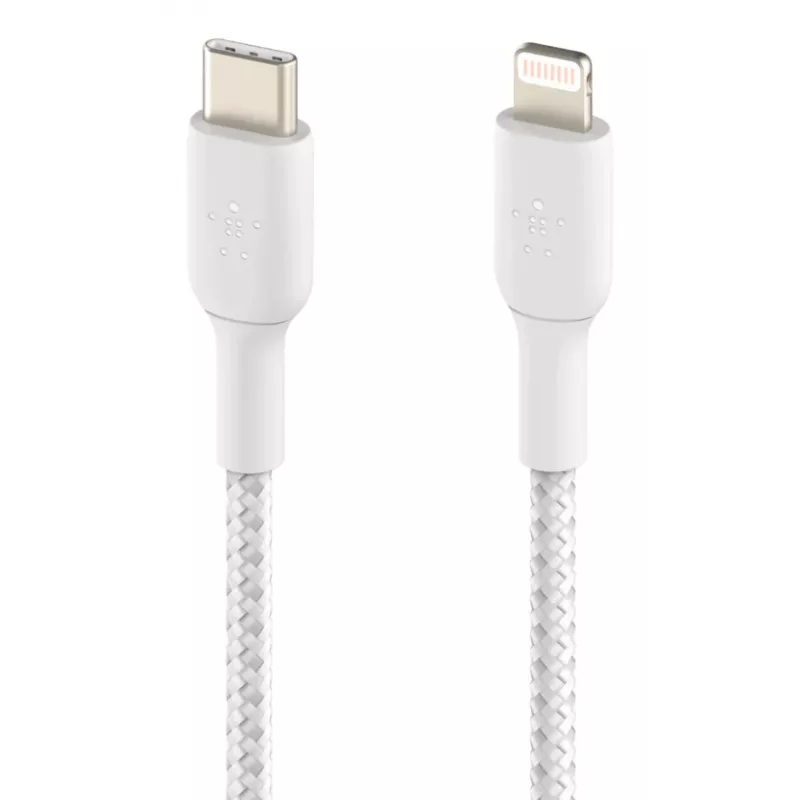 BELKIN Lightning uz USB-C vads Pīts 1m Balts