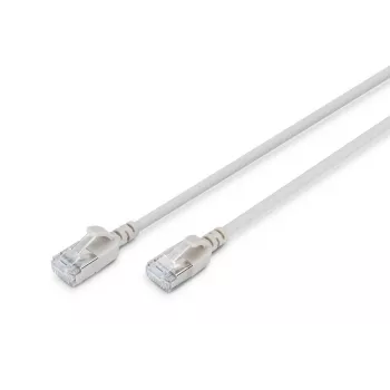 DIGITUS plānais savienojuma kabelis CAT6A F/FTP 3m pelēks