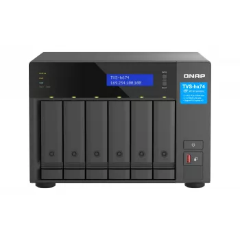 QNAP TVS-H674 NAS tornis Intel® Core™ i5 i5-12400 32 GB DDR4 0 TB QuTS hero Melns
