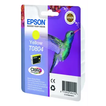 Epson Hummingbird Singlepack Yellow T0804 Claria fotogrāfiskā tinte