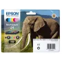 Epson Elephant Multipack 6 krāsas 24 Claria Photo HD Tinte, Standarta ietilpība, Melna, Ciāna, Gaiši ciāna, Fuksīna, Gaiši fuksīna, Dzeltena, 5,1 ml, 4,6 ml, 6 gab., Multipaka