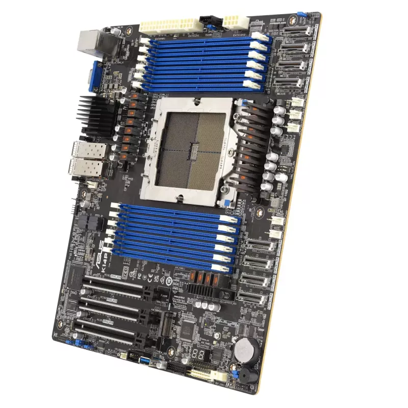Servera mātesplate ASUS K14PA-U12/ASMB11 Socket SP5 SSI CEB, AMD EPYC 9004, 12× DDR5 sloti, 3 TB, 25GbE, 3× PCIe Gen5 x16, 1× M.2