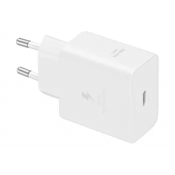 Lādētājs Samsung EP-T4511 balts 45W USB-C PD 3.0 Super Fast Charging 2.0 iekštelpām