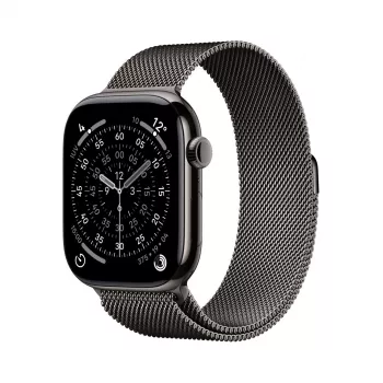 APPLE Watch Series 11 GPS + Cellular 46mm Slate Titanium korpuss ar Slate Milanese cilpu S/M