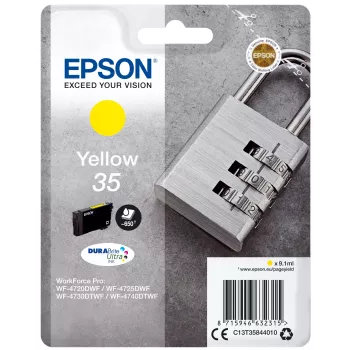 Epson DURABrite Ultra oriģinālā dzeltenā tintes kasetne C13T35844010 (1 iepakojums)