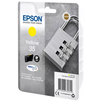 Epson DURABrite Ultra oriģinālā dzeltenā tintes kasetne C13T35844010 (1 iepakojums)