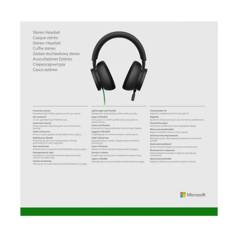 MICROSOFT Xbox E austiņas - stereo - 3.5mm