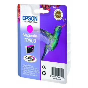 Epson Hummingbird viena kasetne fuksīna T0803 Claria fotogrāfiskā tinte
