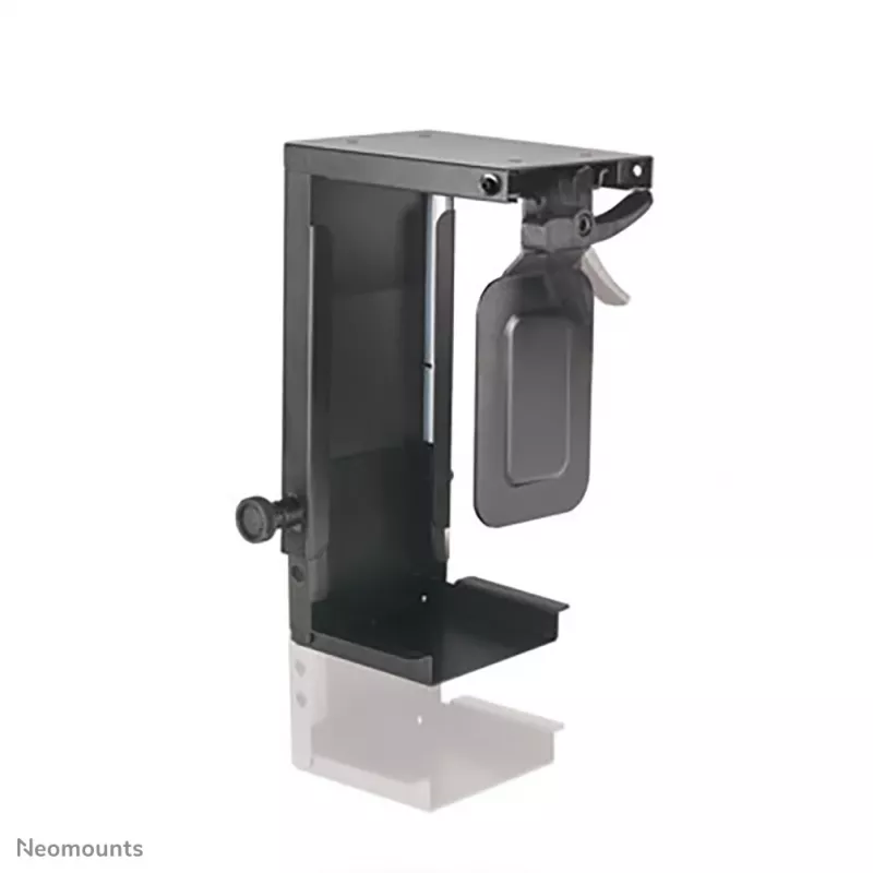 Neomounts CPU-D075BLACK CPU turētājs - līdz 10 kg - universāls, zem galda stiprināms, melns, tērauds