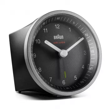 Braun BC07SB-DCF kvarca modinātājpulkstenis Melns, Sudrabs