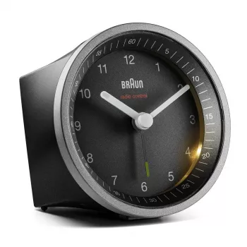 Braun BC07SB-DCF kvarca modinātājpulkstenis Melns, Sudrabs