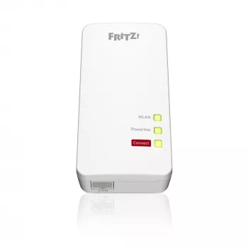 FRITZ!Powerline 1260E – tīkla pastiprinātājs pa elektrības vadiem, 1200 Mbit/s, Wi-Fi AC+N, balts