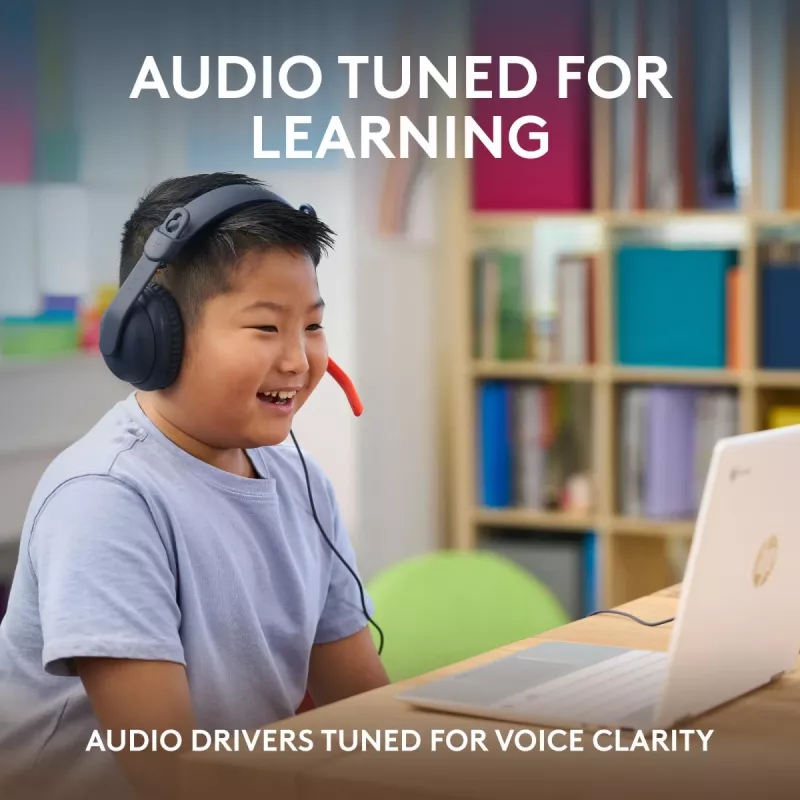 LOGITECH Zone Learn - USB-C - Austiņas - Uz auss - Klasiskā zilā