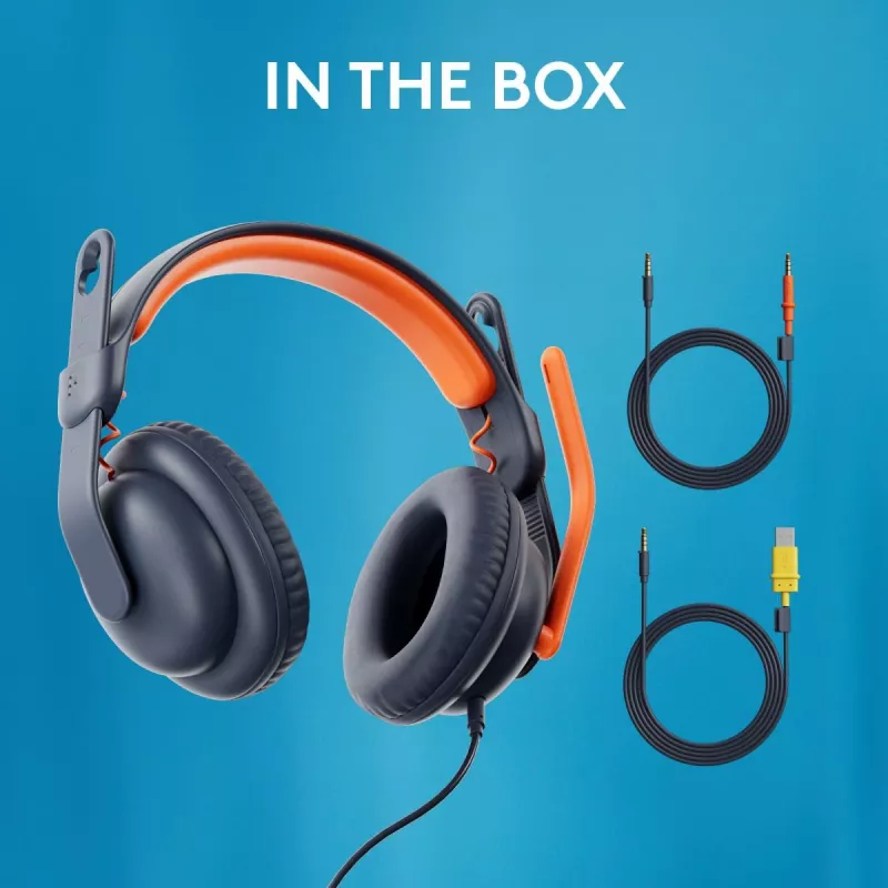 LOGITECH Zone Learn - USB-C - Austiņas - Uz auss - Klasiskā zilā