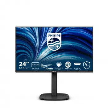 Philips 3000 sērijas 24B2N3200D/00 datora monitors 61,2 cm (24,1 collas) 1920 x 1200 pikseļi WUXGA LCD Melns