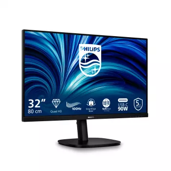 Philips 32B2U3601/00 datora monitors 80 cm (31,5 collu) 2560 x 1440 pikseļi Quad HD LCD Melns