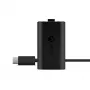 Microsoft Xbox One Play & Charge Kit — uzlādējams akumulatoru komplekts ar USB Type-C kabeli, melns, matēts