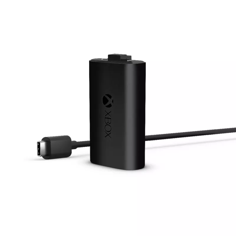 Microsoft Xbox Play & Charge Kit (SXW-00002) akumulators ar USB-C vadu, melns