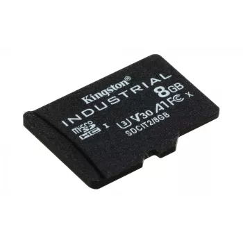 Kingston Technology 8GB microSDHC Industrial C10 A1 pSLC atmiņas karte, bez adaptera