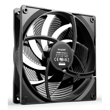 be quiet! Pure Wings 3 140mm PWM high-speed Triple Pack — 3 datora korpusa ventilatori, 14 cm, melni