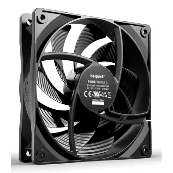 be quiet! Pure Wings 3 120mm PWM high-speed Triple Pack - 3 datora ventilatori, 12 cm, melni