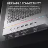 CORSAIR FRAME 5000D RS — balts vidēja torņa dators ar augstu gaisa plūsmu