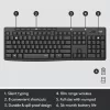 Logitech MK295 Silent Wireless Combo Graphite AZERTY Beļģijas