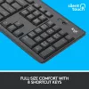 Logitech MK295 Silent Wireless Combo Graphite AZERTY Beļģijas