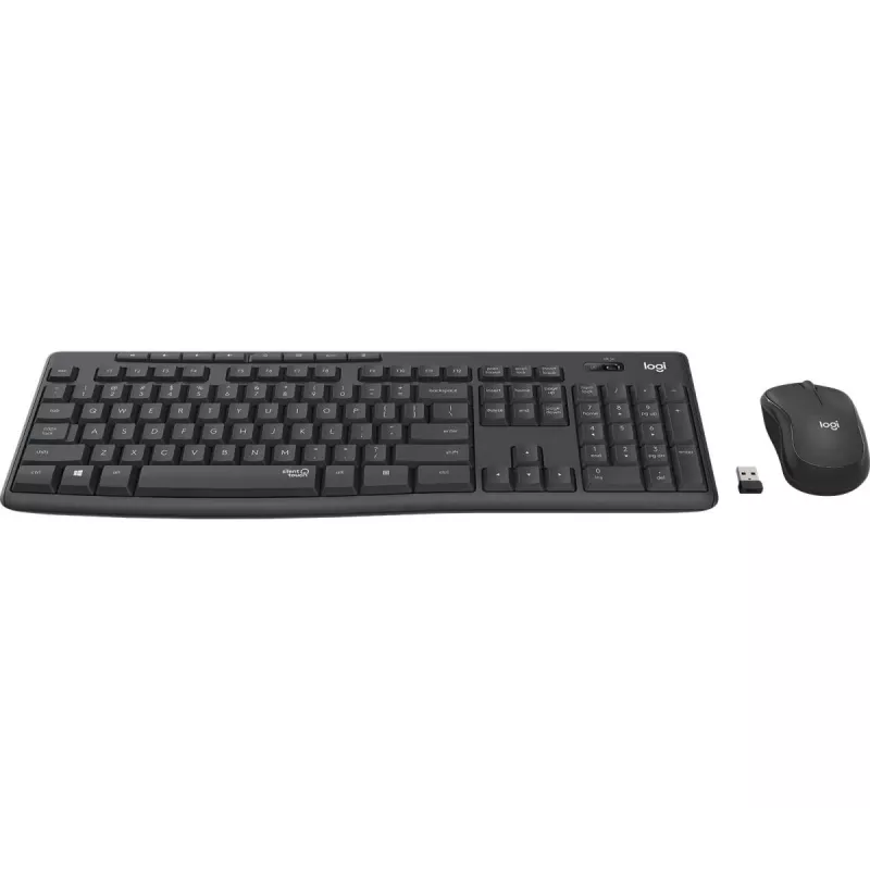 Logitech MK295 Silent Wireless Combo Graphite AZERTY Beļģijas
