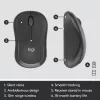 Logitech MK295 Silent Wireless Combo Graphite AZERTY Beļģijas