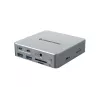 Docking Station Conceptronic DONN25G — 15-in-1 USB 3.2 Gen 2 ar DisplayLink, 4K@60Hz, 100W PD