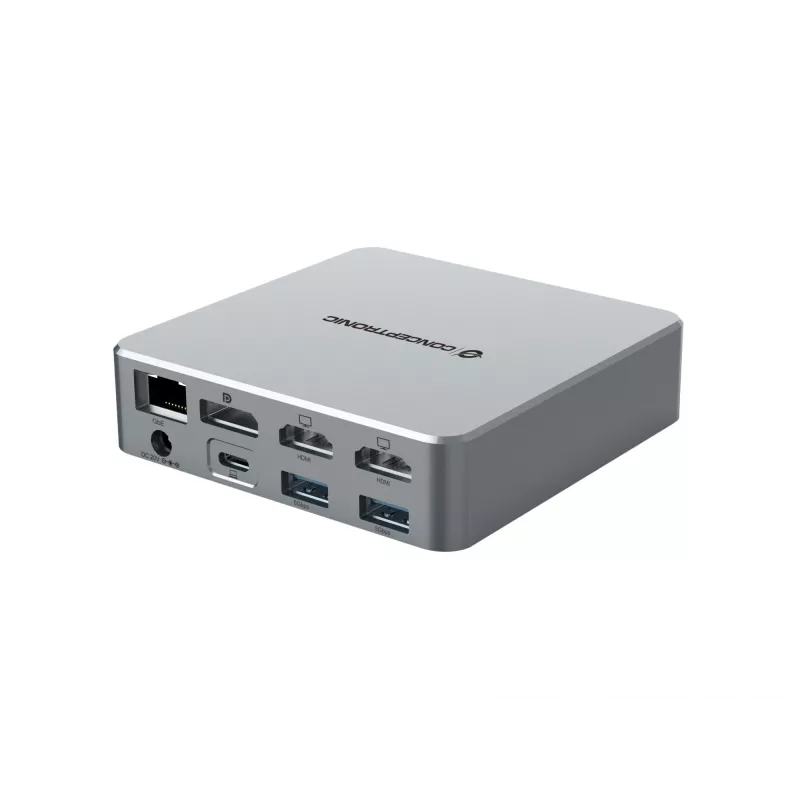 Docking Station Conceptronic DONN25G — 15-in-1 USB 3.2 Gen 2 ar DisplayLink, 4K@60Hz, 100W PD
